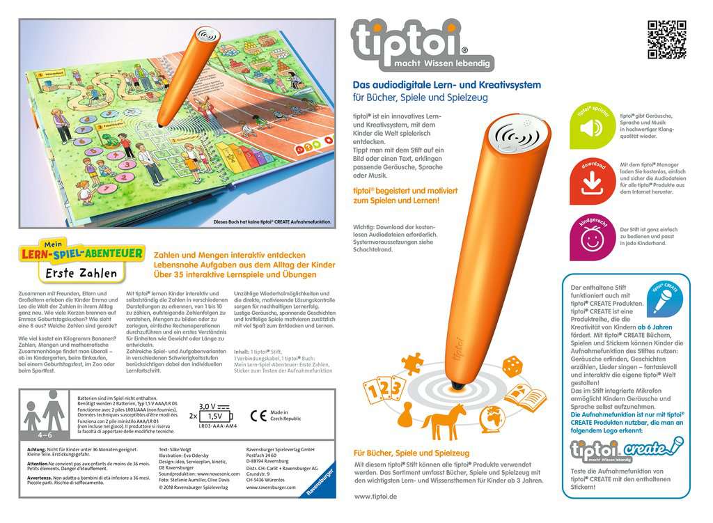 tiptoi® Starter-Set: Stift und Erste Zahlen-Buch