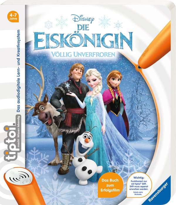 tiptoi® Set: Die Eiskönigin - Völlig Unverfroren: Das verdrehte Wettlaufspiel + Buch (Disney) & Stift