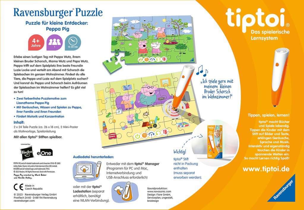tiptoi® Puzzle für kleine Entdecker: Peppa Pig