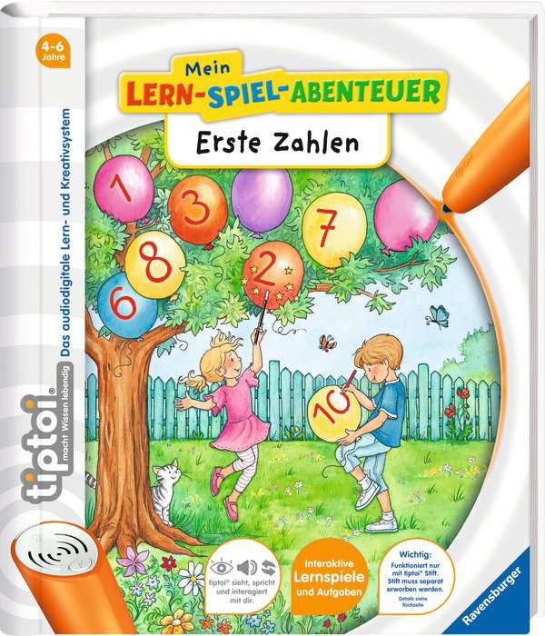 tiptoi® Set: Erste Zahlen + Erste Buchstaben + Erstes Englisch (Mein Lern-Spiel-Abenteuer) & Stift