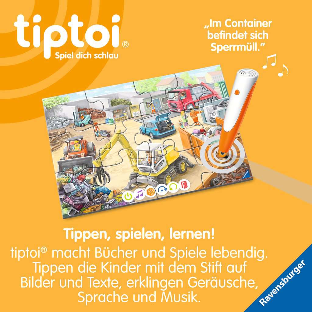 tiptoi® Puzzle für kleine Entdecker: Müllabfuhr