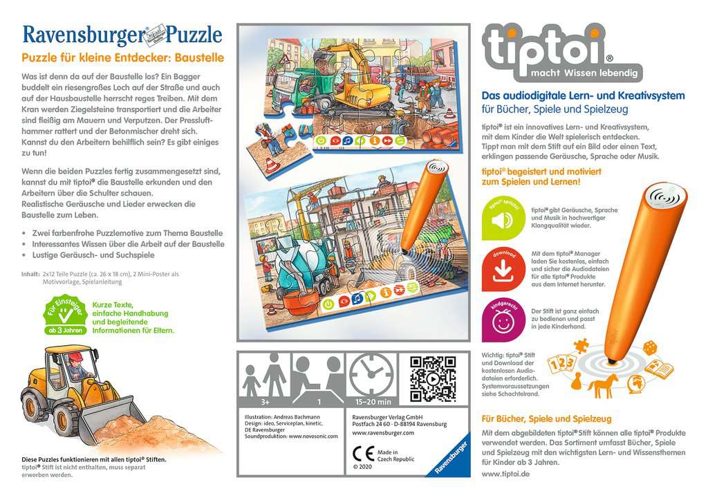 tiptoi® Puzzle für kleine Entdecker: Baustelle