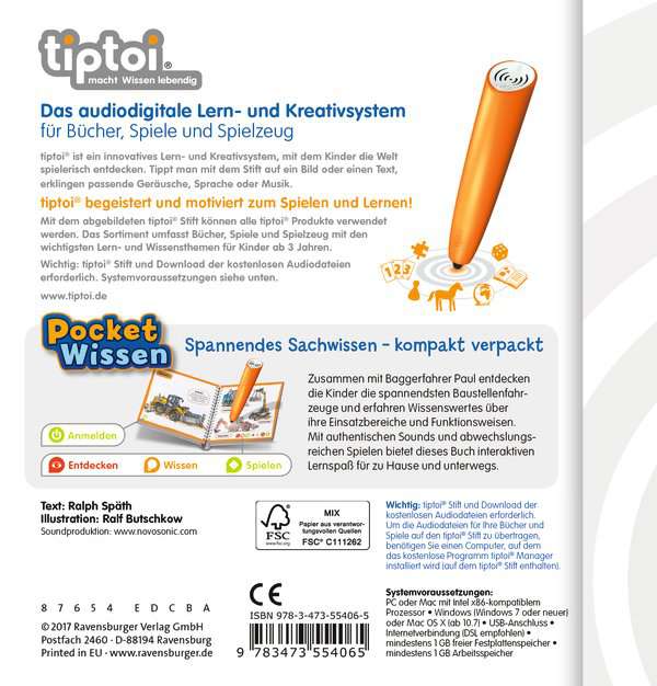 tiptoi® Baustellen-Fahrzeuge (Pocket Wissen)