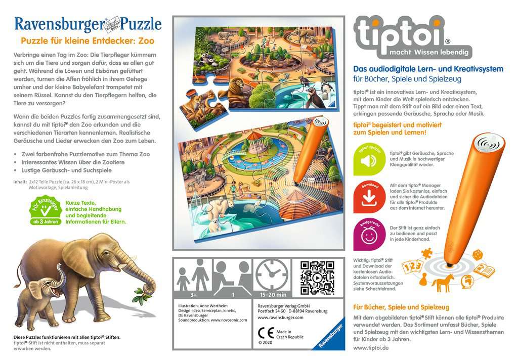 tiptoi® Puzzle für kleine Entdecker: Zoo